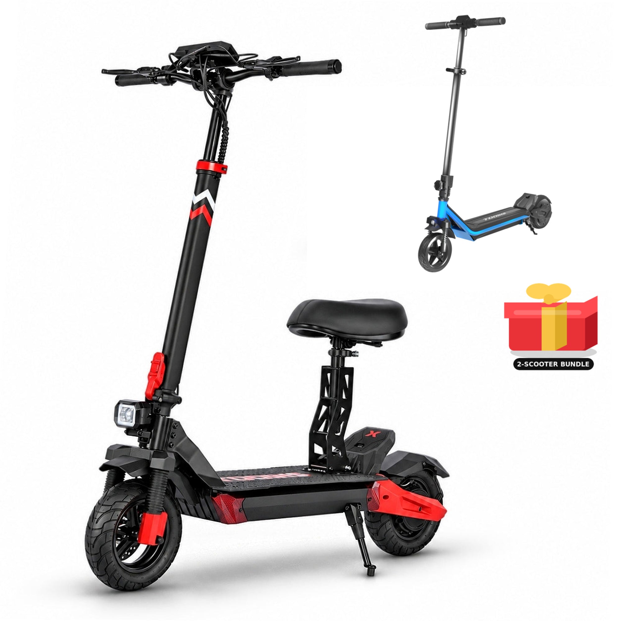 TOOINS X1 and blue S1 250W sport wheels family bundle