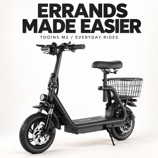 TOOINS M2 seat and basket errands guide