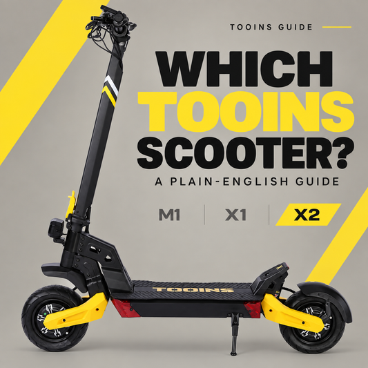Which TOOINS Scooter Fits Your Ride? A Plain-English Guide — TOOINS illustrated guide cover