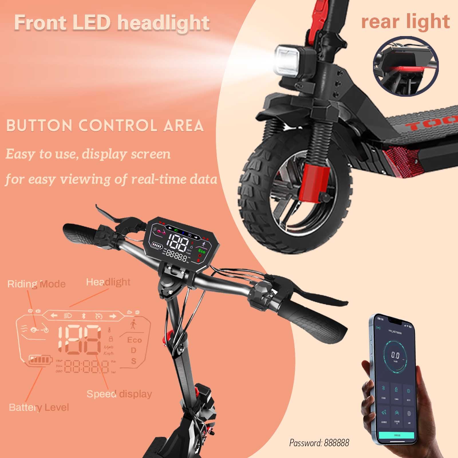 TOOINS X1 600W Adult Electric Scooter