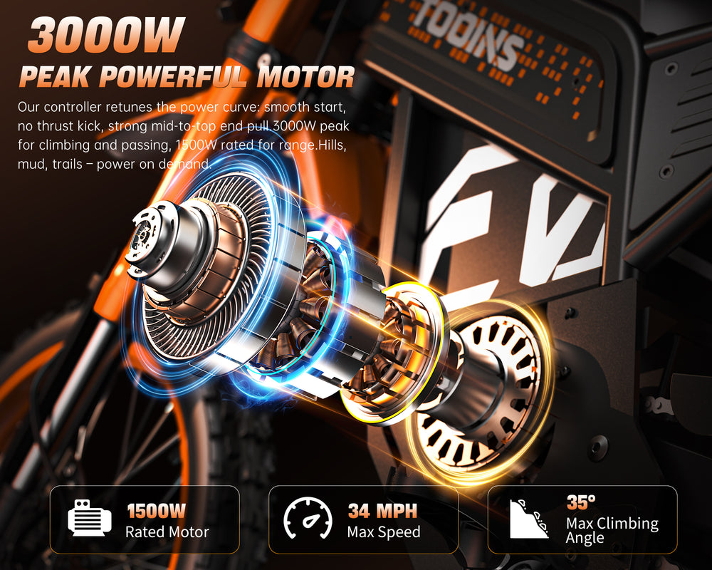 3000W Peak Power Off-Road Motor