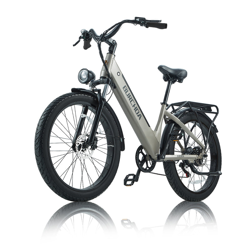 Burchda AZ26 green electric bike