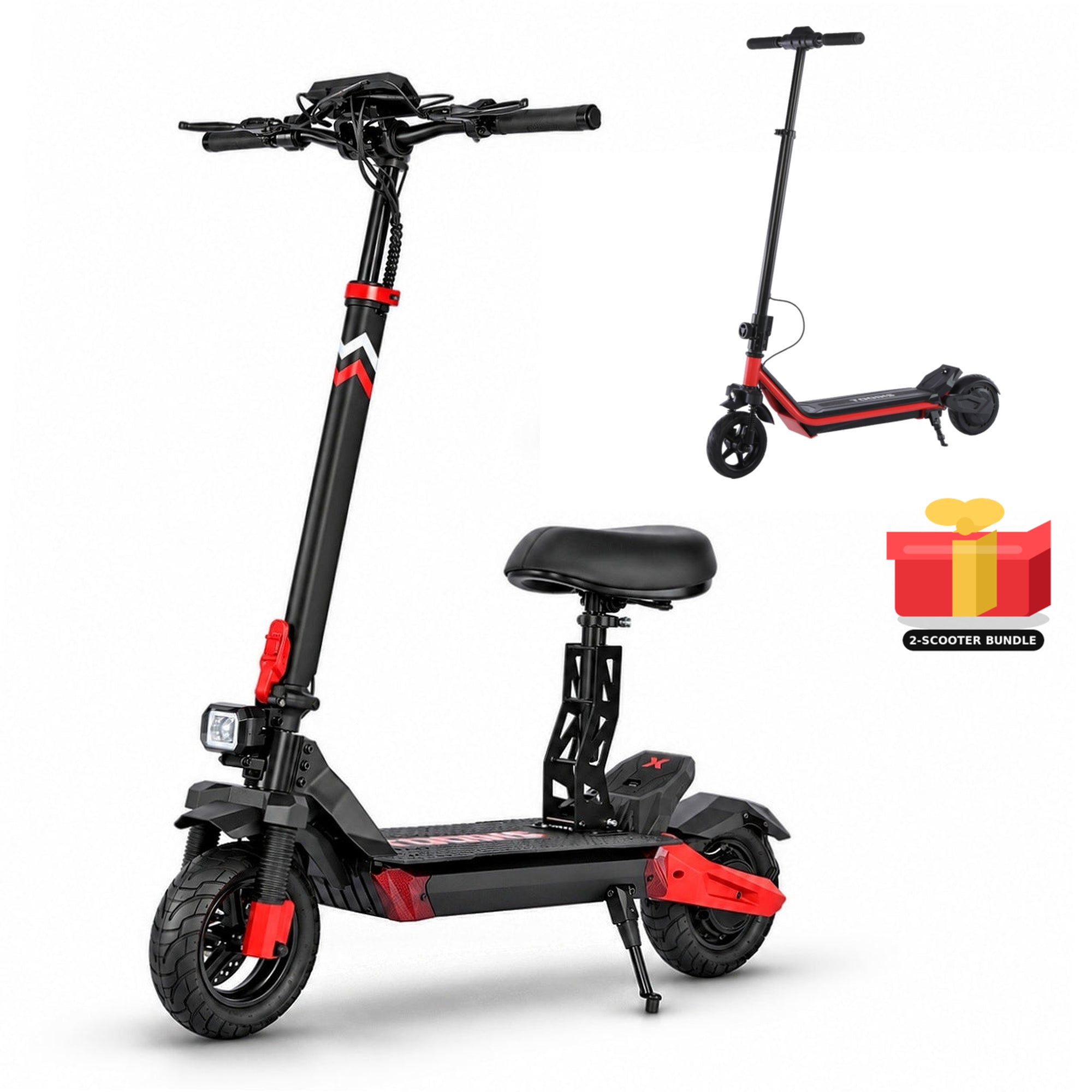 TOOINS X1 and red S1 250W sport wheels family bundle